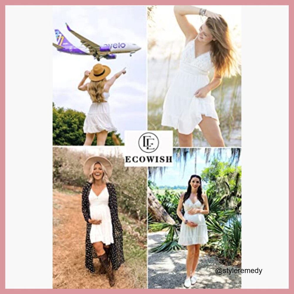 Polyester Spaghetti Strap V-Neck Backless Mini Sw… - image 6